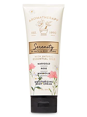 Bath and Body Works Aromatherapy Serenity Body Cream Marigold Rose Magnolia 8 Ounce