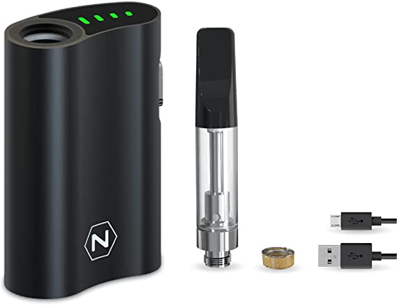 CBD Vape | Nectar Honeybee Vaporizer with Variable Power, Ceramic Coil and 800mAh Rechargeable Battery | CBD and Thick Oil Vape - Includes 1ml Empty 510 Thread Refillable Cartridge & Magnetic Adapter