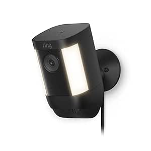 Ring Spotlight Cam Pro, Plug-in | 3D Motion Detection, Two-Way Talk with Audio , and Dual-Band Wifi (2022 release) - Black