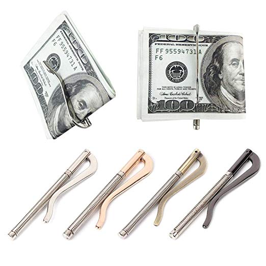 GBSELL Metal Bifold Money Clip Bar Wallet Replace Parts Cash Holder Spring Clamp