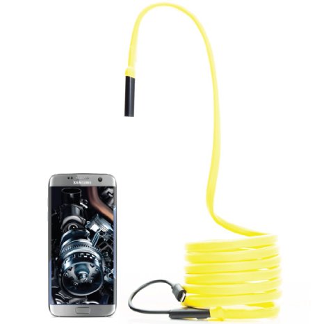 GiraffeCam 20 Flexible Semi-Rigid Endoscope Borescope Inspection Camera  Android PC Mac  20 MP HD 75 Feet