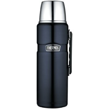 THERMOS Stainless King 68 Ounce Vacuum Insulated Beverage Bottle, Midnight Blue