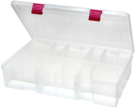 Creative Options 2-3730-82 Pro-Latch Deep Utility Organizer with 4 to 15 Adjustable Compartments, Large