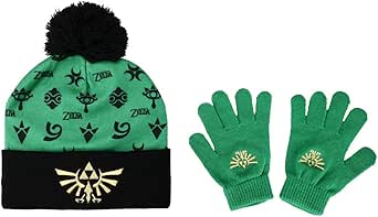 Zelda Fleece and Knitted Cuff Hat with Gloves Set for kids