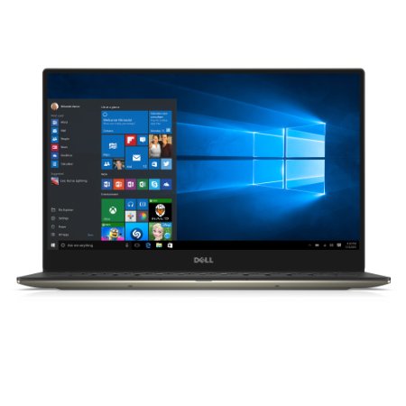Dell XPS 13 XPS9350-5342GLD 13.3-Inch QHD  Touchscreen Laptop (6th Generation Intel Core i7, 8 GB RAM, 256 GB SSD, Win 10,  Microsoft Signature Image), Gold