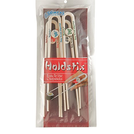 Compac Holdstix 4ct Easy To Use Chopsticks Dishwasher Safe Abs Plastic - Made In Usa, 4-Count