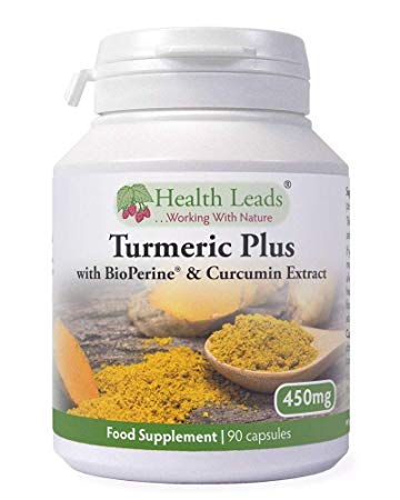 Turmeric Plus | Curcuma Longa Herb + Curcumin Extract 95% + BioPerine (Peperine Extract) for Maximum Absorption | 90 Vegan Capsules | No Nasty Additives & Magnesium Stearate Free | Made in The UK