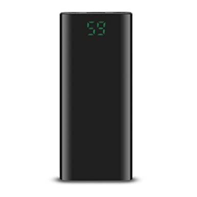 Lifelong 10000 mAh Li Polymer Ultra Compact Power Bank 10 Watts Fast Charging with Digital Display and Dual Ports for Smartphones, Smart Watches, Neckbands & Other Devices (Black)