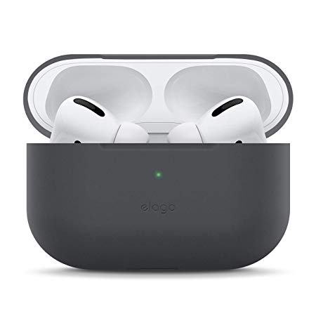 elago Slim Case Compatible with Apple AirPods Pro - Full Body Protection, Ultra Thin, Protective Soft Silicone [Fit Tested] (Dark Grey)