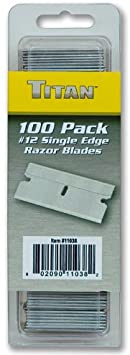 Titan 11038 Single Edge Razor Blades, 100-Piece