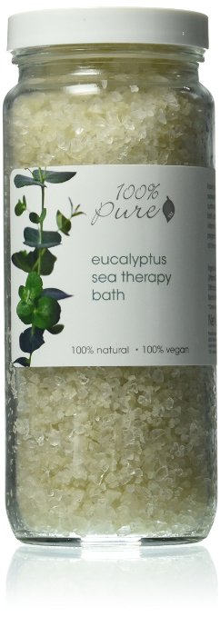 100% Pure Organic Eucalyptus Sea Therapy Bath Soak, 15 Ounce