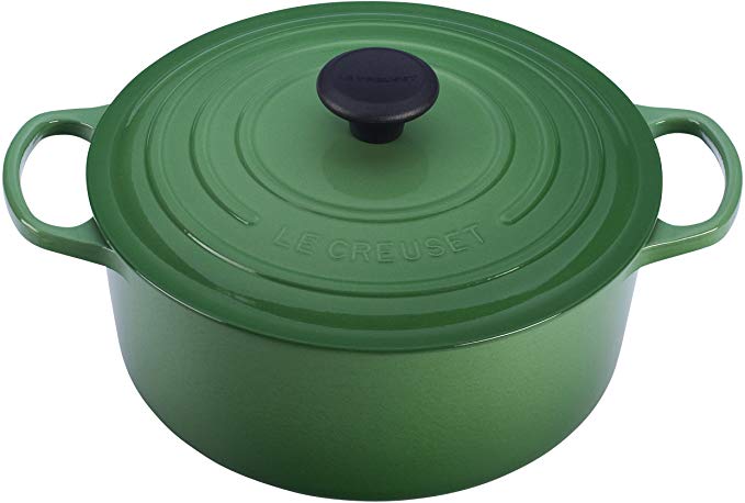 Le Creuset Signature Enameled Cast-Iron 4-1/2-Quart Round French Oven, Fennel