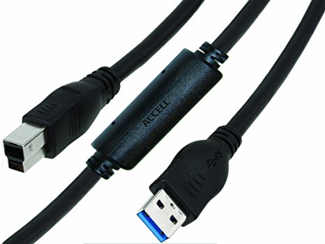 Accell UltraRun USB 3.0 Type A to B SuperSpeed Long Length Cable