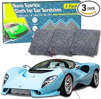 Nano Sparkle Cloth for Car Scratches, Nano Cloth Car Scratches with Scratch Repair and Waterproof, Car Scratch Remover for All Kinds of Car Smooth Surface
