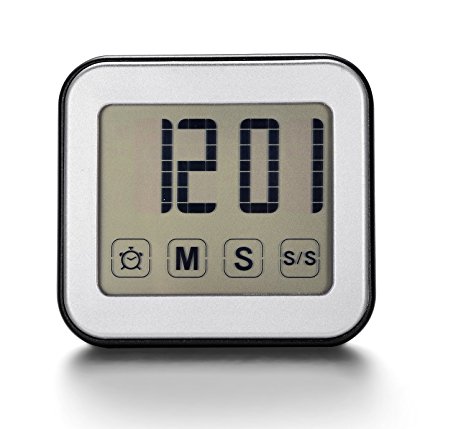 Raynic Digital Countdown Kitchen Timer, Big Digits, Counts Up and Down, Touchscreen Display, Magnet, Stand