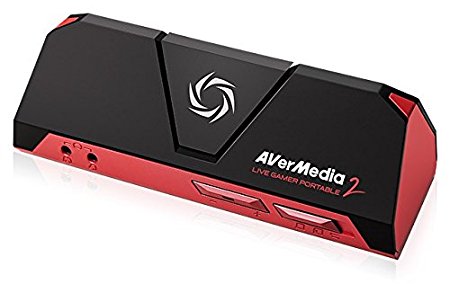 AVerMedia Live Gamer Portable 2, Full HD 1080p60 Recording Without PC Directly to SD Card, Ultra Low Latency, H.264 Hardware Encoding, USB 2.0, High Definition Game Capture, Record, Stream, Plug & Play, Party Chat, XBOX, Playstation (GC510)