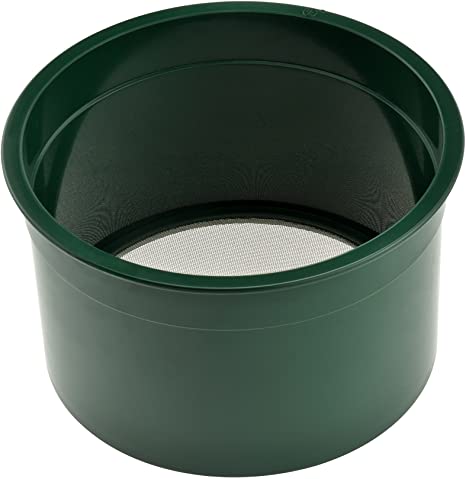 SE GP4-40 5.5-Inch Mini Stackable Sifting Pan, 40 Holes/Square Inch