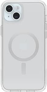 OtterBox iPhone 15 Plus and iPhone 14 Plus Symmetry Series Clear Case - (Clear), snaps to MagSafe, ultra-sleek, raised edges protect camera & screen (ships in polybag)