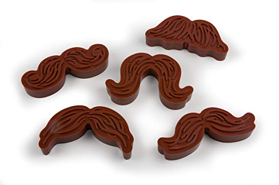 Fred MUNCHSTACHE Cookie Cutter/Stamper, Set of 5