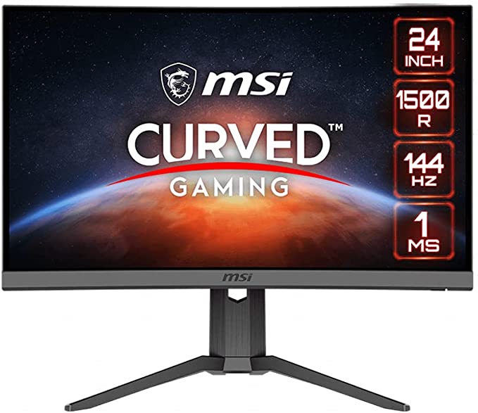 MSI Optix G24C6P 24" Curved VA FHD, 145Hz, 1ms, Freesync Premium, HDR Ready, Height Adjustable