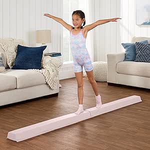 Best Choice Products 8ft Folding Medium-Density Foam Floor Balance Beam for Gymnastic and Tumbling