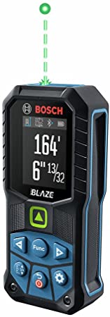 Bosch GLM165-27CGL 165' BLAZE™ Ergonomic Cordless Green Laser Measure w/Bluetooth