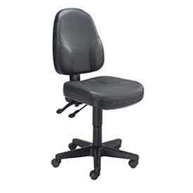 Operator Chair, Leather, Black