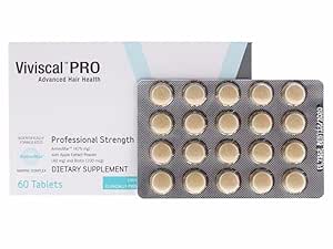 Pro Hair Growth Supplement I Advanced Professional Strength Hair Growth Dietary Supplement (Supplement, 1-Month (60 tablets)), Blue