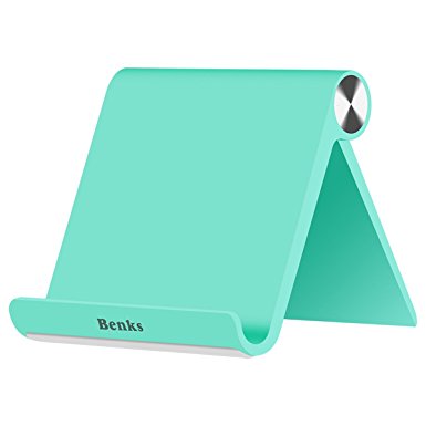 BENKS Universal Flexible Cell Phone Stand, Mobil Phone Portable Folding Holder& Adjustable Desktop Display Stand Mount For Iphone/Ipad(Green)