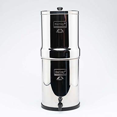 Royal Berkey Water Filter  2 Black purifiers elements Filtration System UK steel