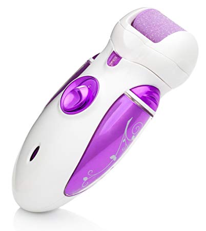 Electric Callus Remover and Shaver by Naturalico - Best Rechargeable Pedicure Foot Care File Tool - Remove Dead, Hard, Cracked Skin and Reduce Calluses on Feet in Just Seconds - Spa Like Results
