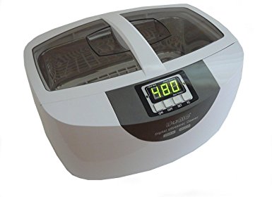 iSonic P4820-WPT Commercial Ultrasonic Cleaner, 2.6 quart/2.5L, White Color, Plastic Tray, 110V