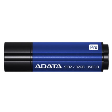 ADATA S102 Pro 32GB USB 3.0  Ultra Fast Read Speed up to 90 MB/s Flash Drive Blue (AS102P-32G-RBL)