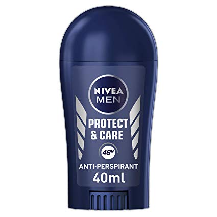 NIVEA MEN Anti-Perspirant Deodorant Stick, Protect & Care, 48 Hours Deo, 40 ml, Pack of 6