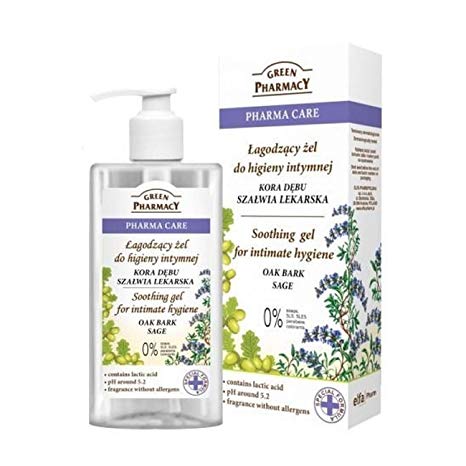 Green Pharmacy - Pharma Care - Soothing gel for intimate hygiene OAK BARK SAGE 300ml