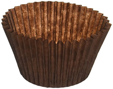 DECONY brown Standard Size Cupcake Paper Baking Cup Liners- appx. 2'' x 1-1/4=4.5- appx. 500/ pack