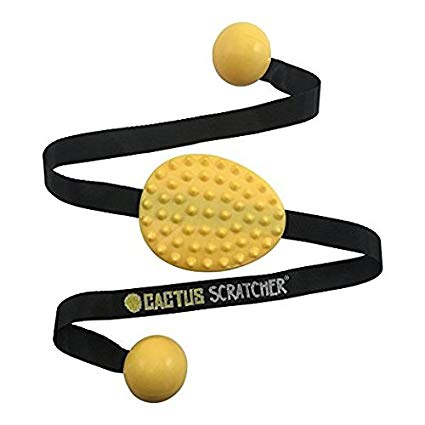 Original Cactus Back Scratcher (Yellow) | 2 Sides: Aggressive and Moderate | Perfect Travel Back Scratcher | Great Gift for Men and Women