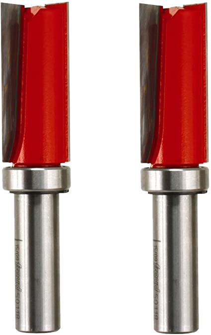 Freud 50-118 3/4-Inch by 1-3/4-Inch Top Bearing Flush Trim Router Bits, 2-Pack