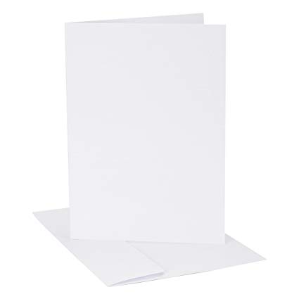 Darice Coordination's A2 Size Cards and Envelopes (Set of 50), White