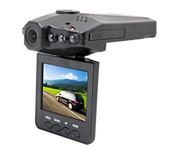 HD Portable DVR with 2.5" TFT LCD Screen Vehicle Backup Car Cameras LCD 270° LSRotator - 6 IR LED Camera Digital Video Recorder HD Car DVR Car Vehicle Road Black
