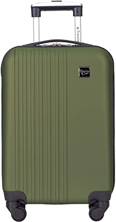 Travelers Club Cosmo Hardside Spinner Luggage, Fern Green, Carry-On 20-Inch