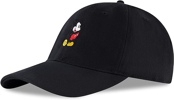 Disney Men's Baseball Cap, Mickey Mouse Adjustable Hat for Adult