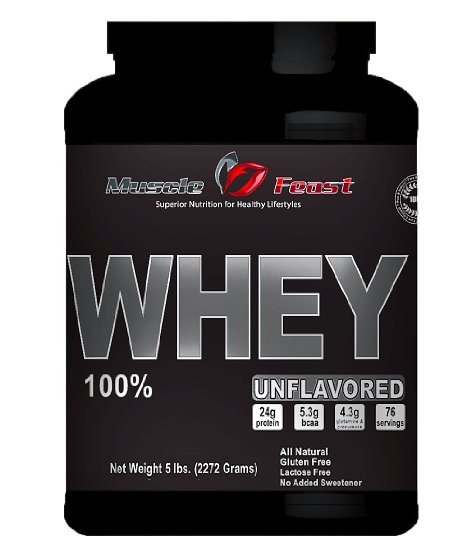 100% Whey Unflavored - 5lbs