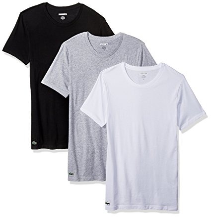 Lacoste Men's 3 Pack Slim Crew Neck Tee