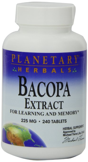 Planetary Herbals Bacopa Extract 225 mg Tablets 240 tablets