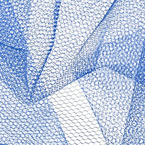 Falk Fabrics Nylon Net, Yard, Blue
