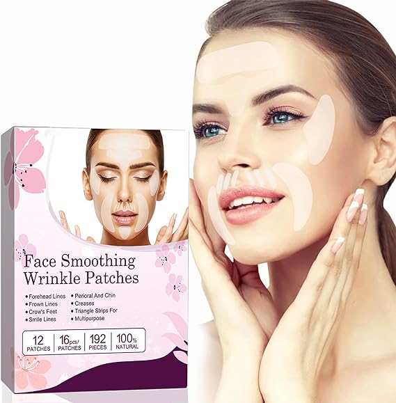 Face Wrinkle Patches, 192PCs Forehead Wrinkle Patch, For Anti Wrinkle Patches Face Tape, Eyes, Mouth Forehead Anti-Wrinkle Face Lift Tape may Overnight Use Face Lift Tape