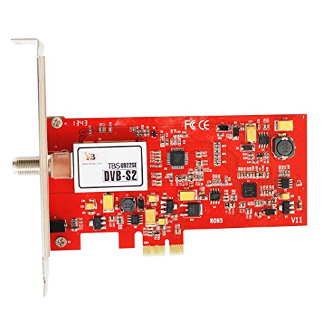 TBS6922SE DVB S/S2 Tuner Internal PCIe Satellite TV Card Digital High Definition TV Tuner for Computer