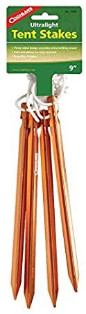 Coghlan's 1000 4-Count 9-Inch Ultralight Tent Stakes (Discontinued by Manufacturer)