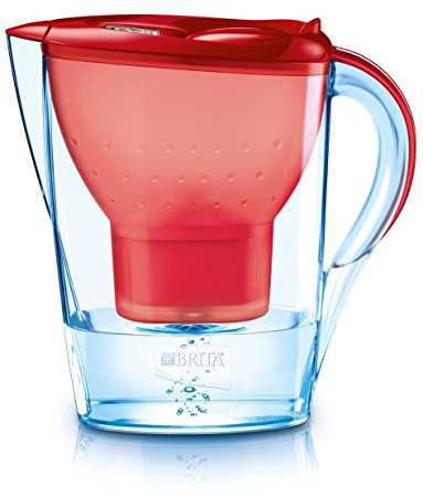BRITA Marella Water Filter Jug, 2.4 L - Red Passion
